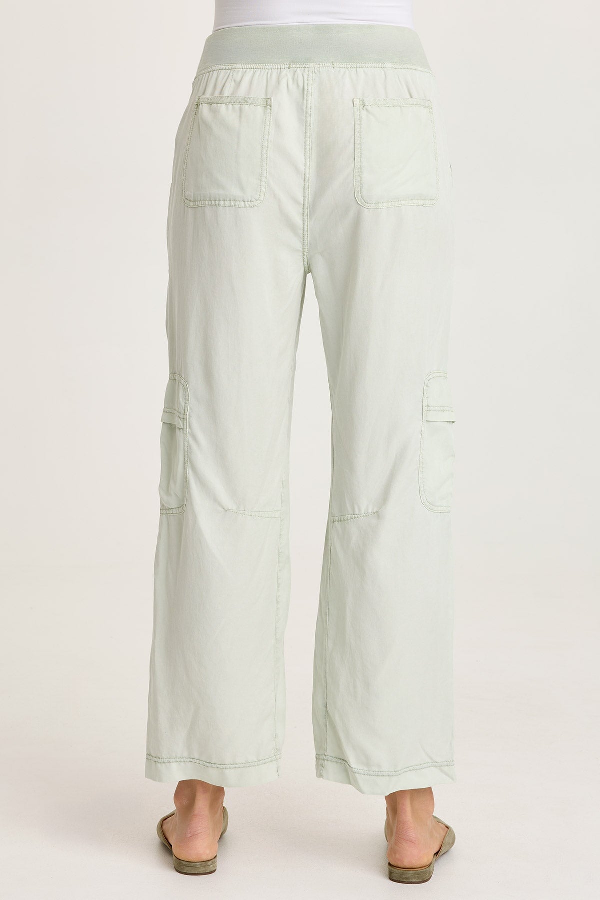 Taran Tencel Twill Straight Leg Cargo Pull-On Pant Tradewind Pigment - XCVI