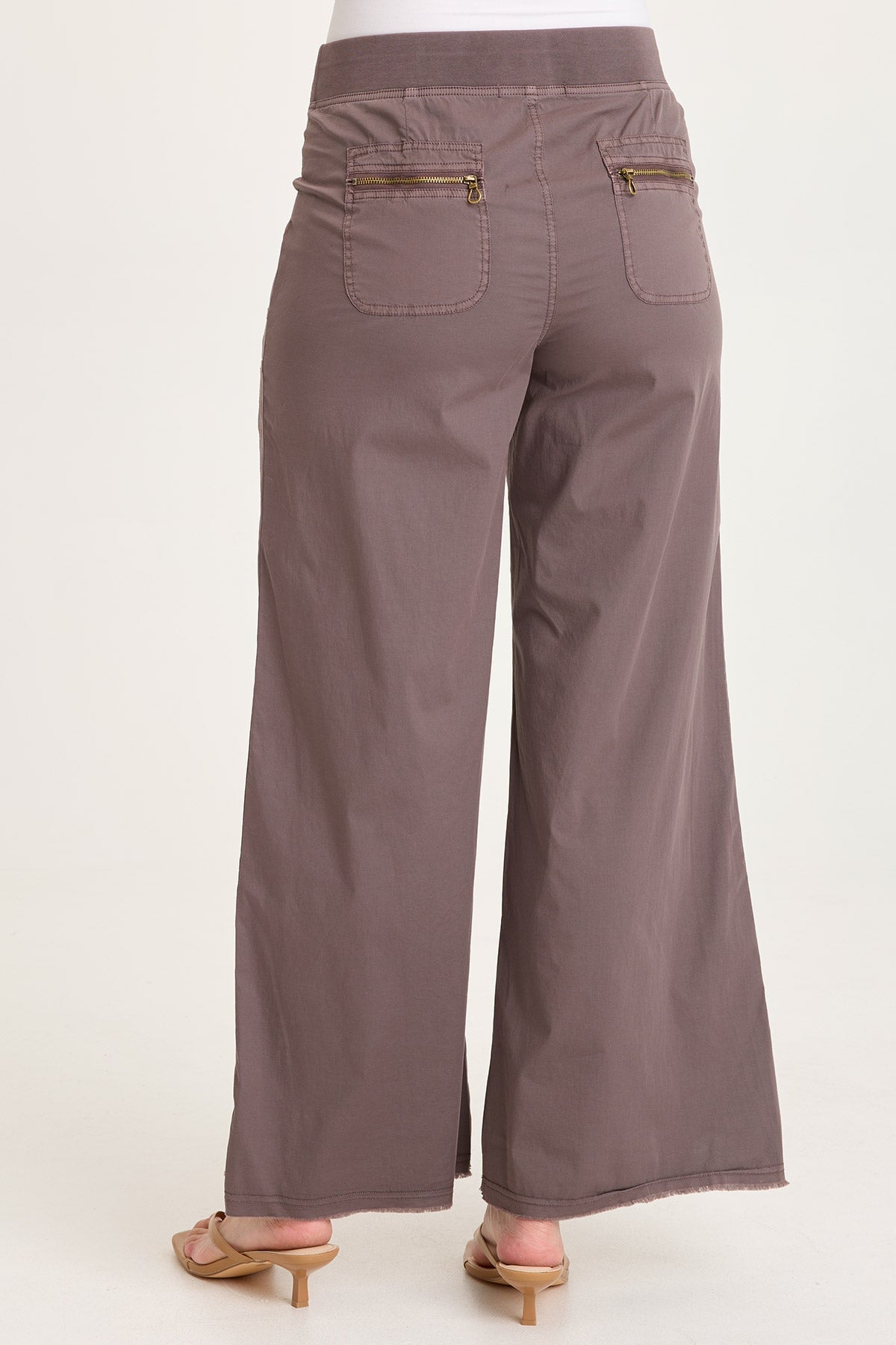Brently Poplin Wide Leg Pant Virtuoso Pigment - XCVI