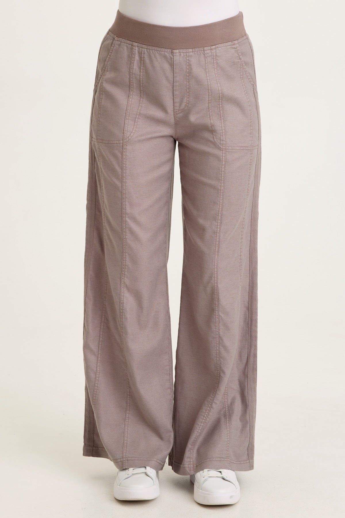 Wearables Geraldine Twill Double Seam Twill Tape Pull-On Pant Poppy Seed - XCVI