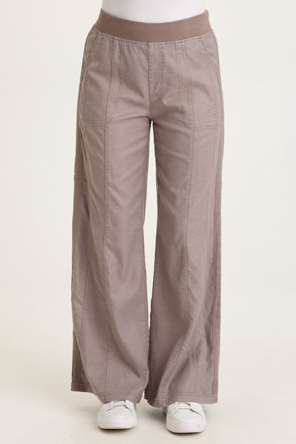 Wearables Geraldine Twill Double Seam Twill Tape Pull-On Pant Poppy Seed - XCVI