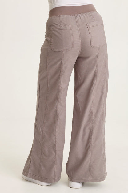 Wearables Geraldine Twill Double Seam Twill Tape Pull-On Pant Poppy Seed - XCVI