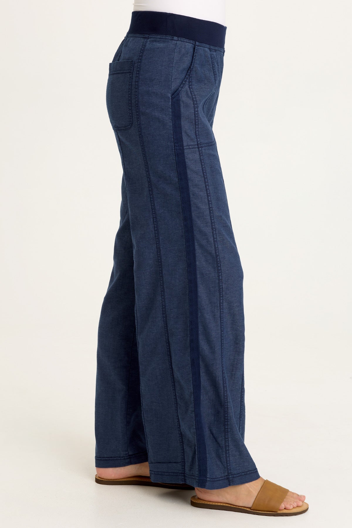 Wearables Geraldine Twill Double Seam Twill Tape Pull-On Pant Airdale Pigment - XCVI