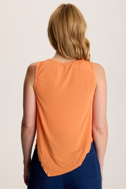 Leka High-Boatneck Tank Peach Mimosa - XCVI