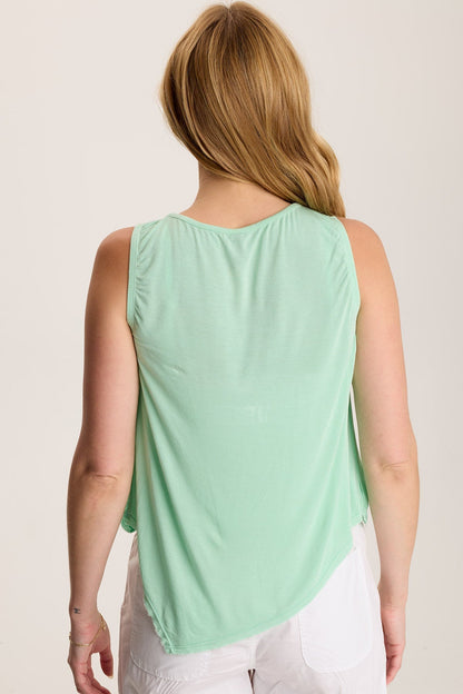 Leka High-Boatneck Tank Icy Mint - XCVI