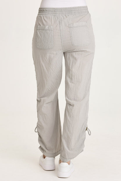 Trotter Textured Side Cinch Pull-On Pant Earl Grey Pigment - XCVI