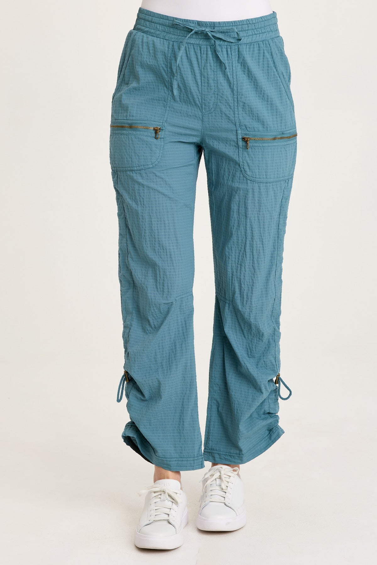 Trotter Textured Side Cinch Pull-On Pant Dark Night - XCVI