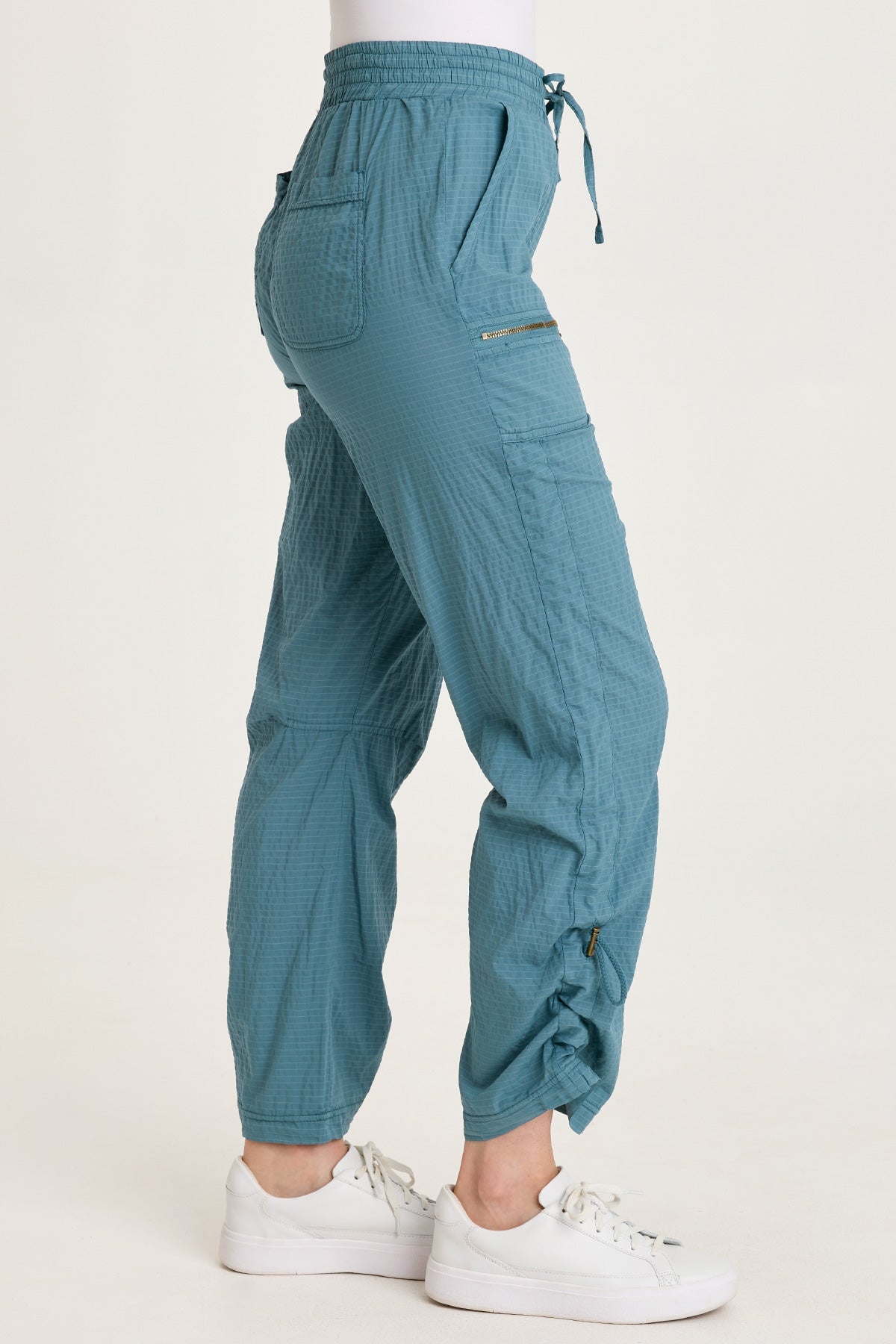 Trotter Textured Side Cinch Pull-On Pant Dark Night - XCVI