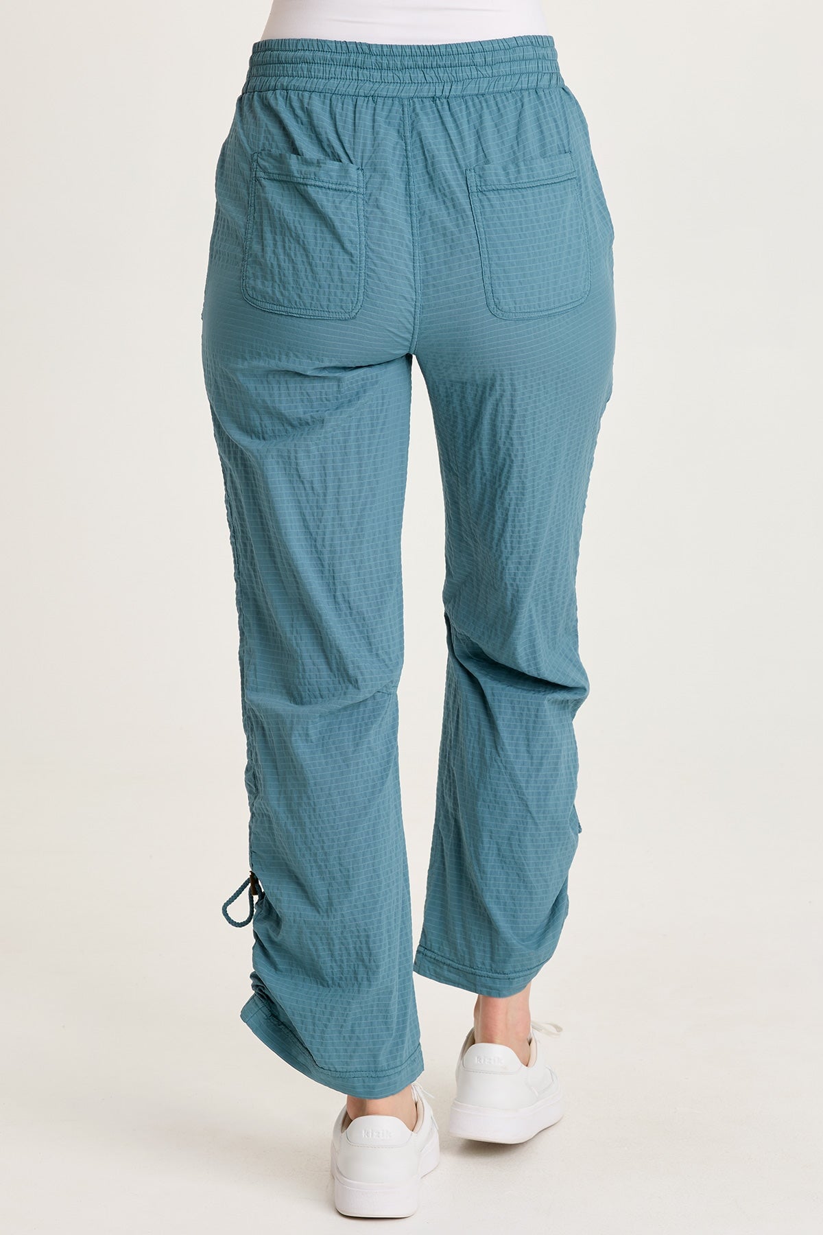 Trotter Textured Side Cinch Pull-On Pant Dark Night - XCVI