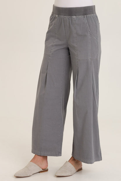 Wearables Kyler Dart Front and Back Pockets Wide Leg Pant Nebulous Pigment - XCVI