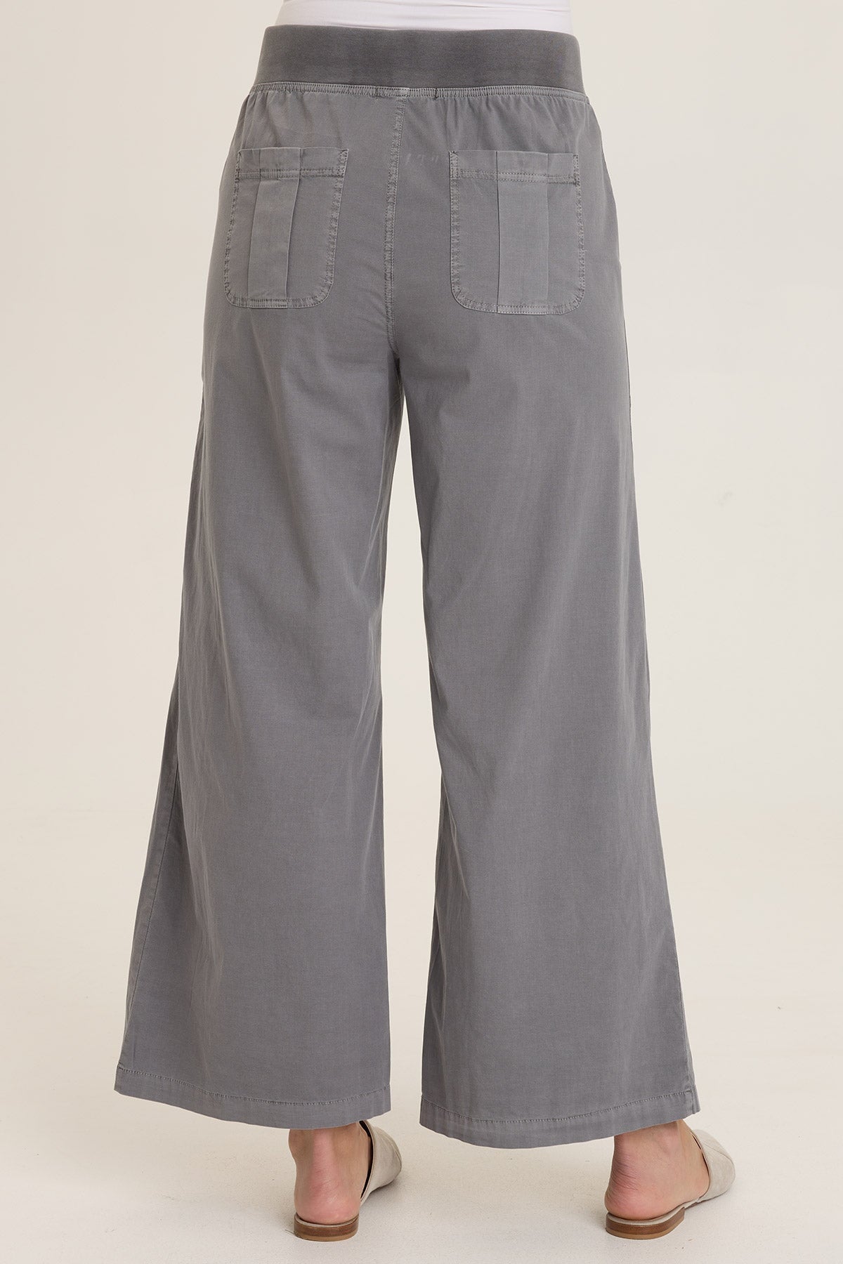 Wearables Kyler Dart Front and Back Pockets Wide Leg Pant Nebulous Pigment - XCVI