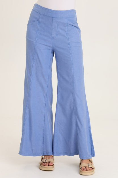 Wearables Faulk Twill Pull-On Twill Bell Bottom Pant Shasta Lake - XCVI