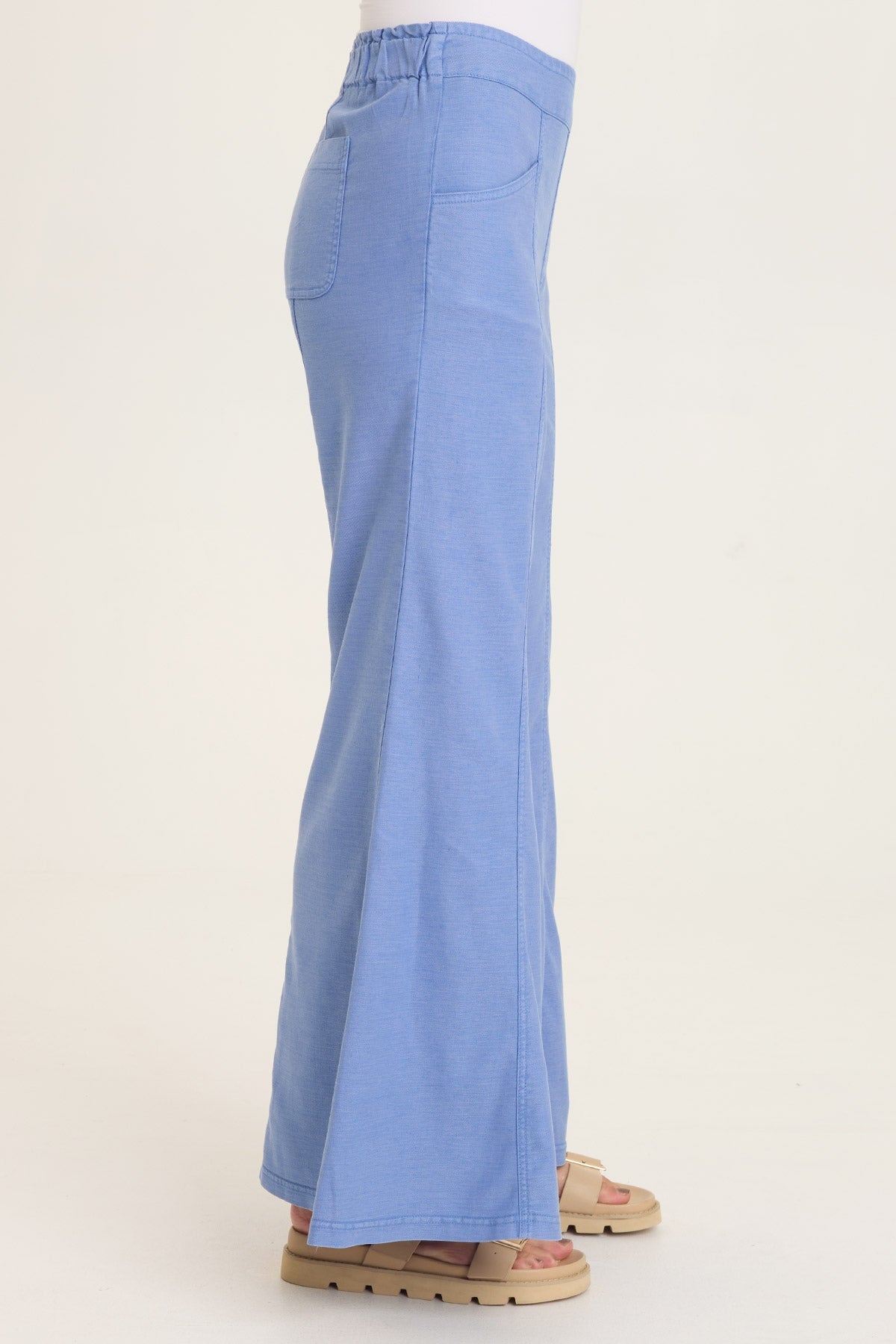 Wearables Faulk Twill Pull-On Twill Bell Bottom Pant Shasta Lake - XCVI