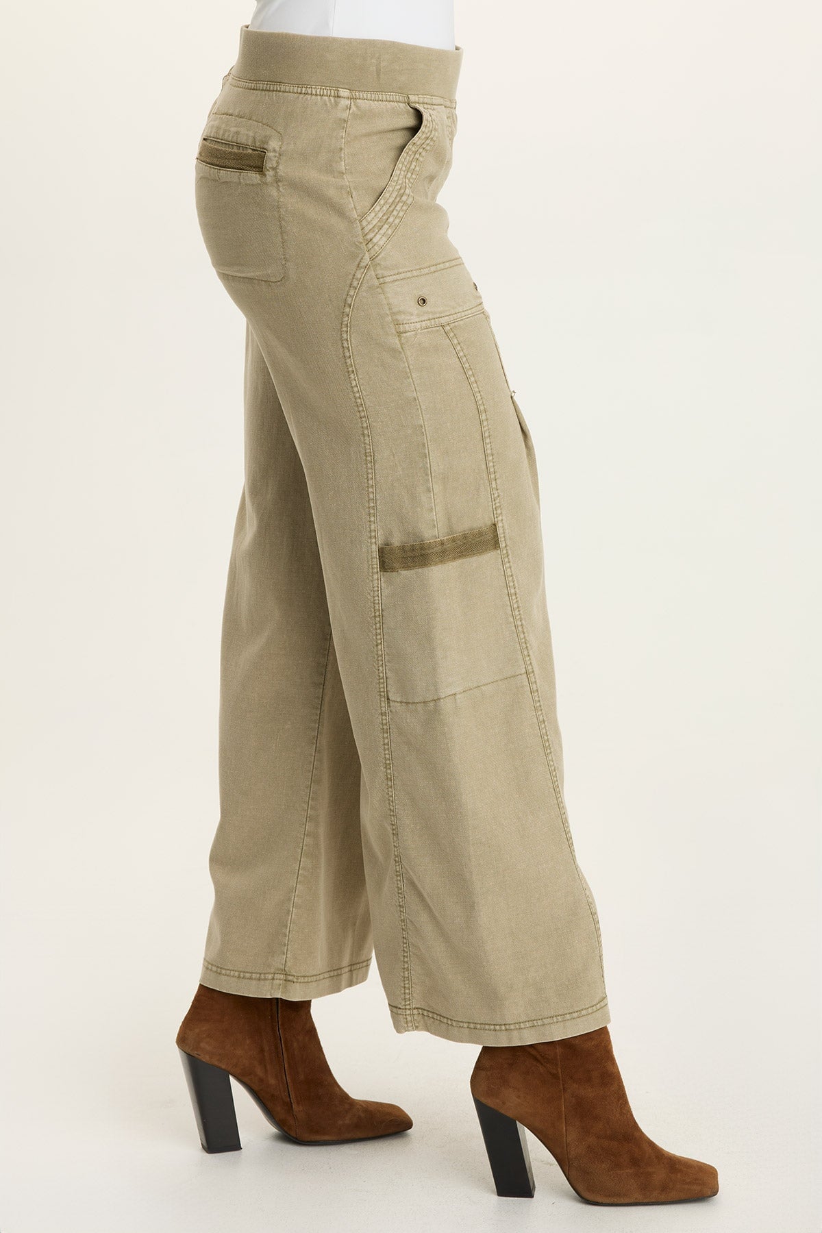 Wearables Tove Twill Cargo Wide-Leg Distress Wash Alamosa - XCVI
