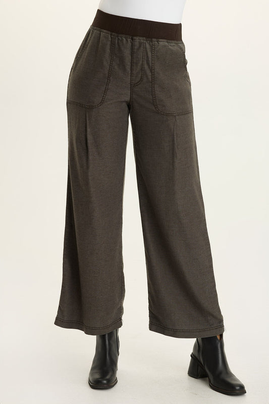 Wearables Riven Twill Wide-Leg Pant Intergalactic - XCVI