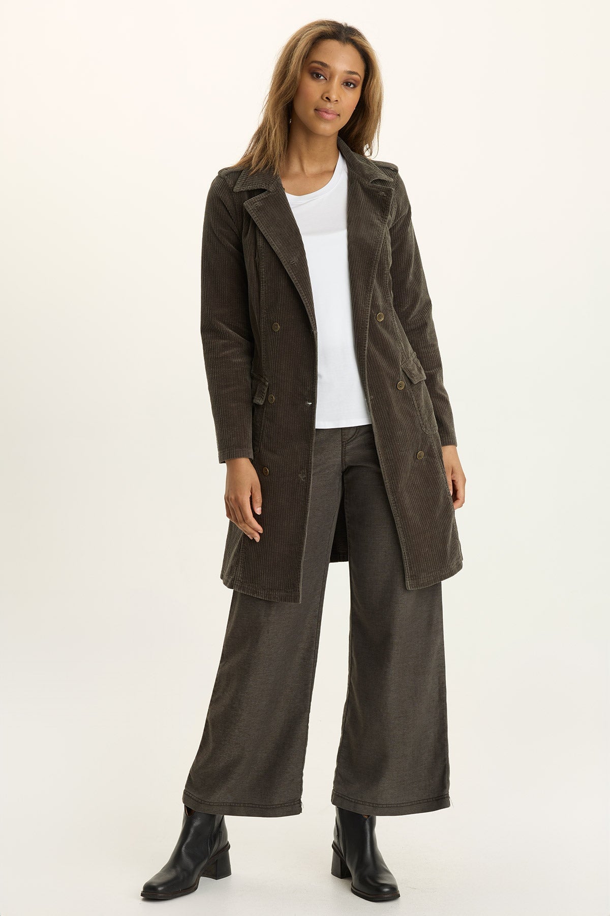 Wearables Riven Twill Wide-Leg Pant Intergalactic - XCVI