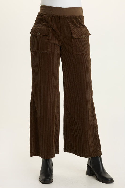 Wearables Veera Corduroy Wide-Leg Cedar Glen - XCVI