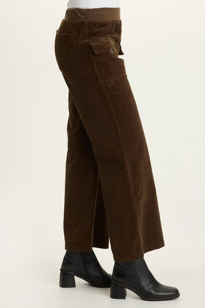 Wearables Veera Corduroy Wide-Leg Cedar Glen - XCVI