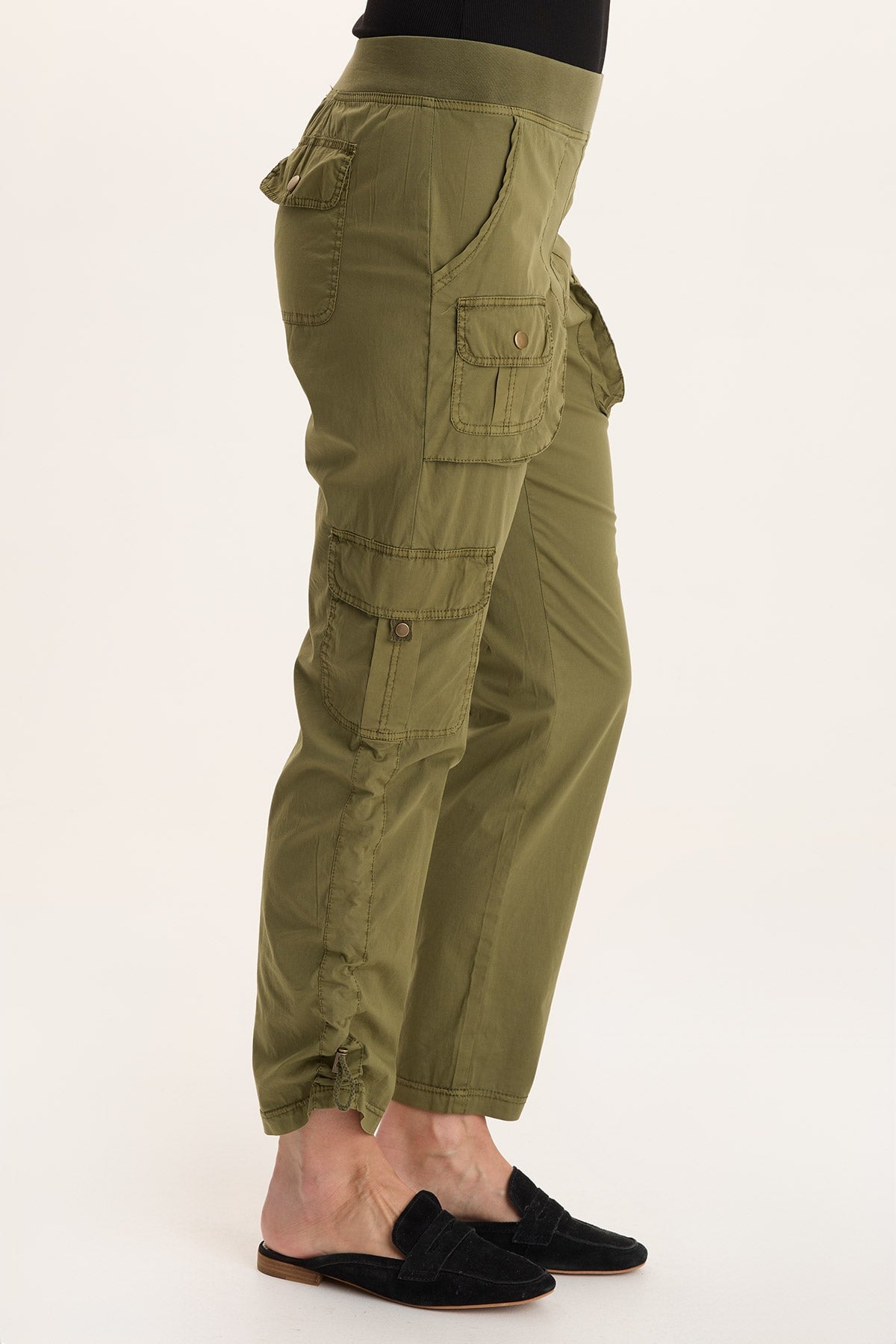 Keon Cinchable Slim Leg Cargo Pant Thicket Pigment - XCVI