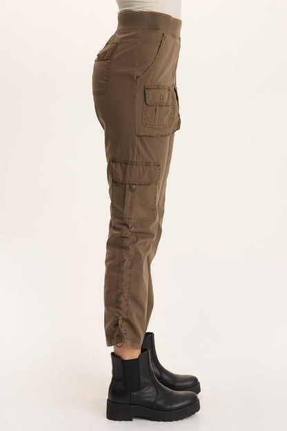 Keon Cinchable Slim Leg Cargo Pant Oak Creek Pigment - XCVI