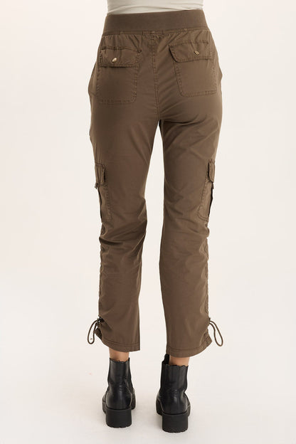 Keon Cinchable Slim Leg Cargo Pant Oak Creek Pigment - XCVI