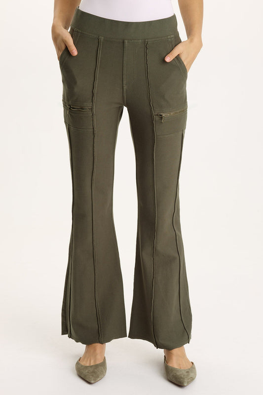 Ninian Twill Knit Stretch Pull-On Flare Pant Rejuvenation - XCVI