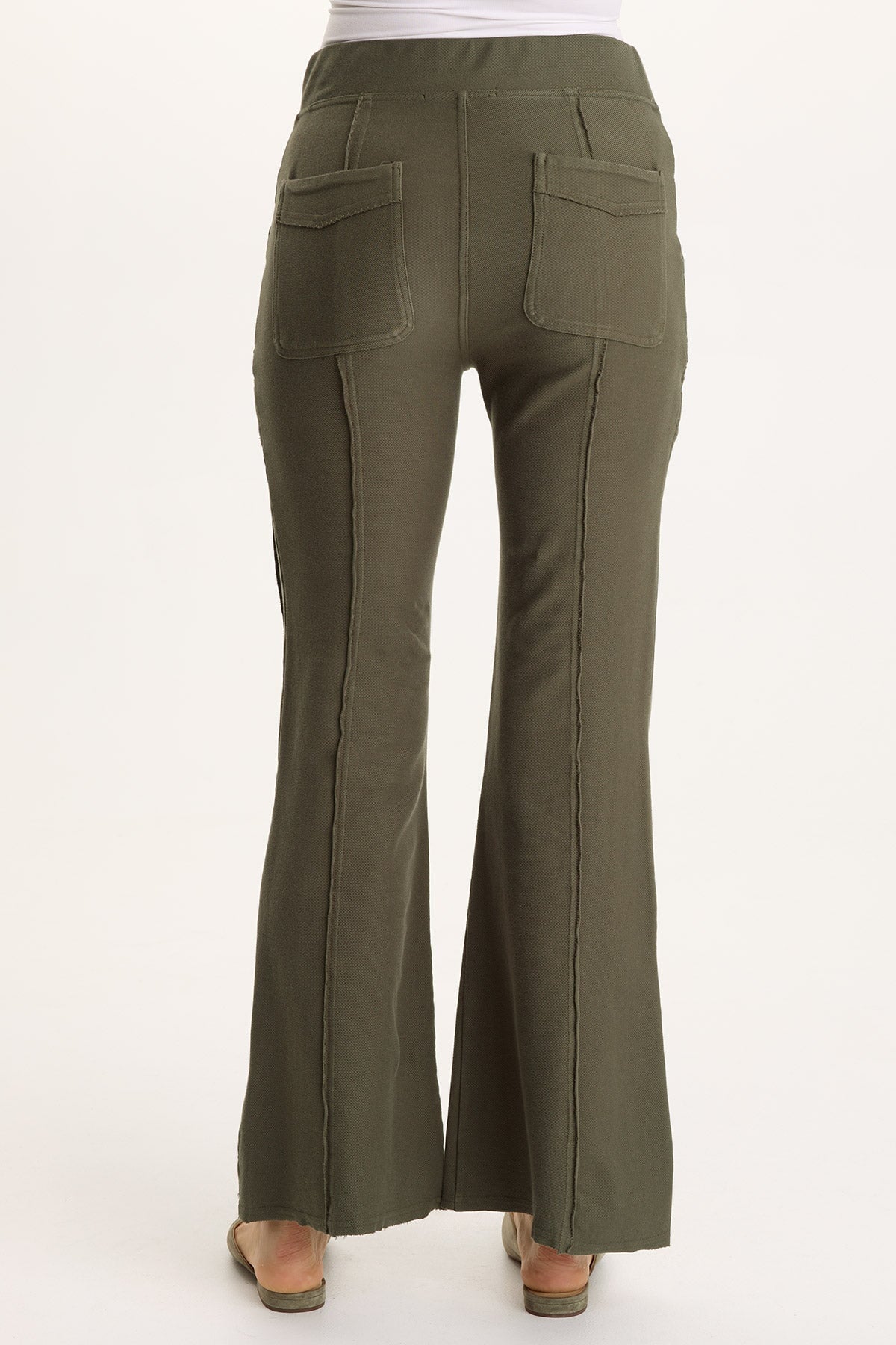 Ninian Twill Knit Stretch Pull-On Flare Pant Rejuvenation - XCVI