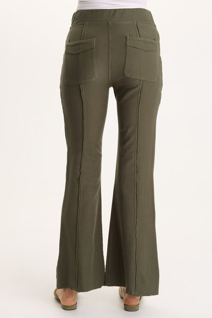 Ninian Twill Knit Stretch Pull-On Flare Pant Rejuvenation - XCVI