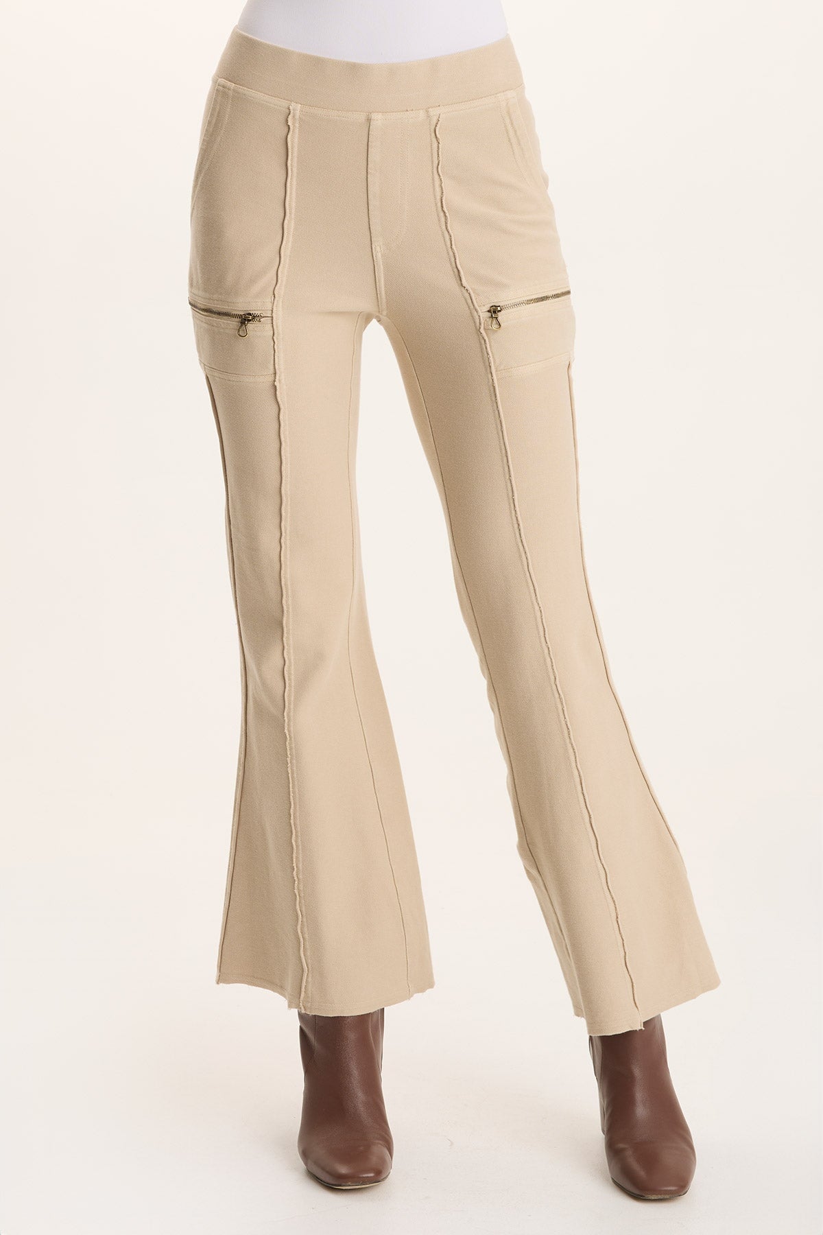 Ninian Twill Knit Stretch Pull-On Flare Pant Park Avenue - XCVI