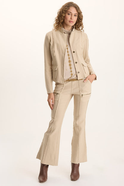 Ninian Twill Knit Stretch Pull-On Flare Pant Park Avenue - XCVI