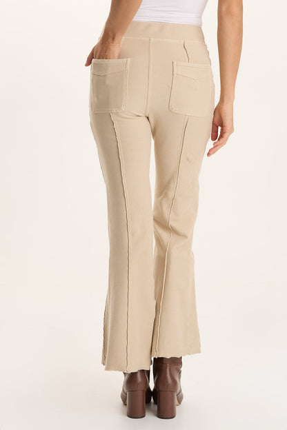 Ninian Twill Knit Stretch Pull-On Flare Pant Park Avenue - XCVI
