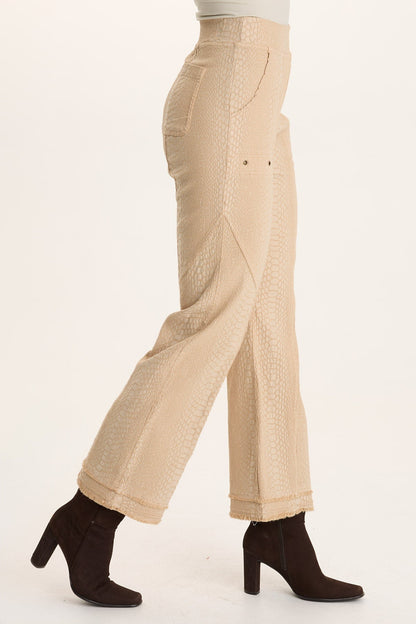 Askell Textured Jacquard Pull-On Flare Pant Park Avenue - XCVI