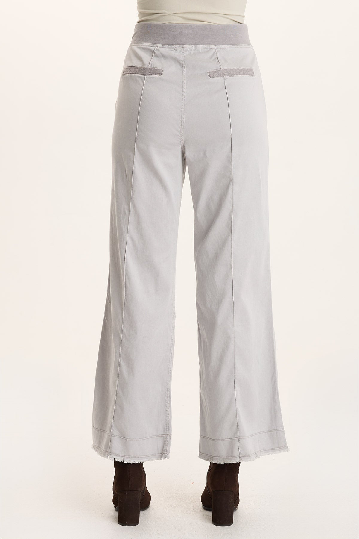 Orn Tencel Wide-Leg Pull-On Pant Soft Pebble Pigment - XCVI
