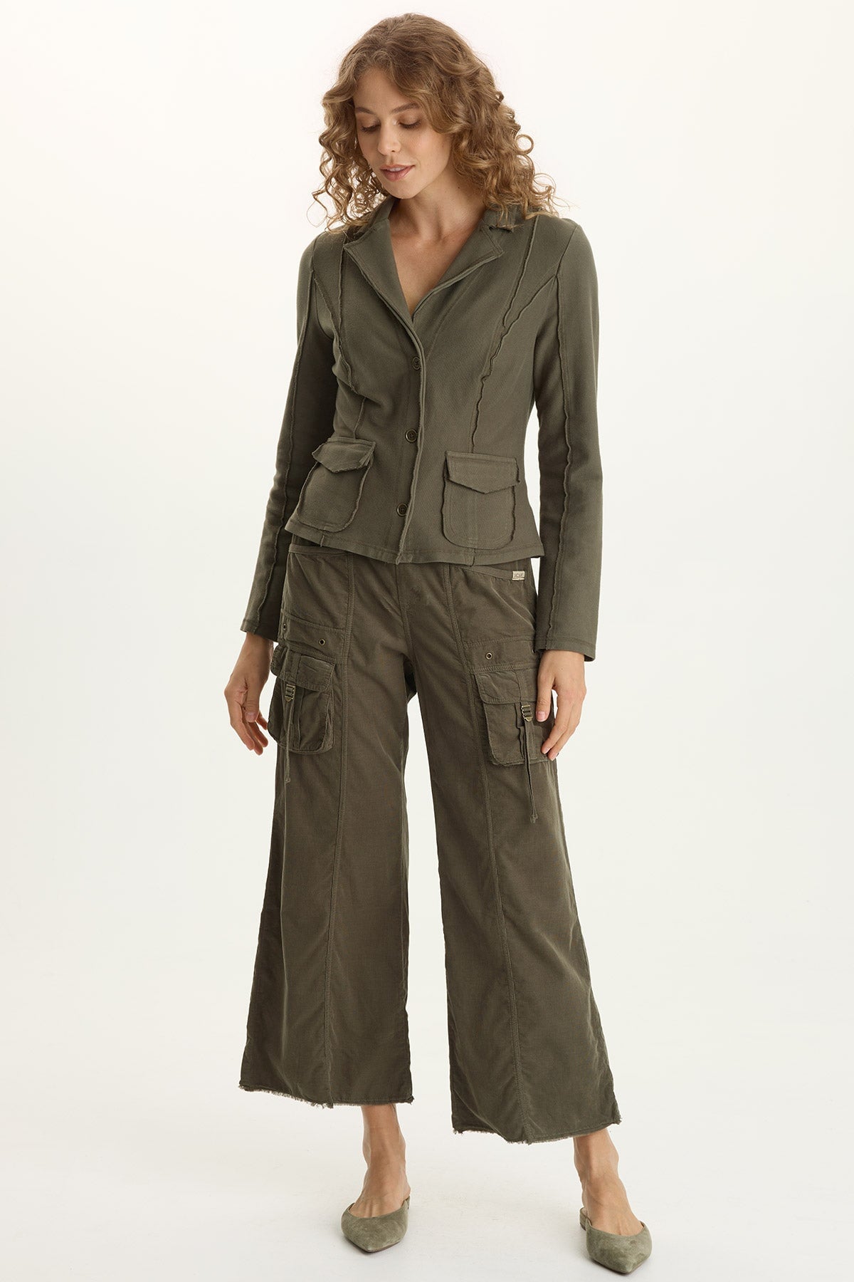 Heta Wide-Leg Corduroy Cargo Pant Rejuvenation - XCVI