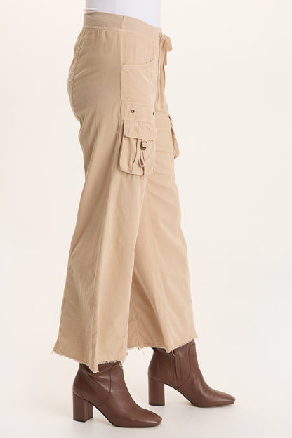 Heta Wide-Leg Corduroy Cargo Pant Park Avenue - XCVI