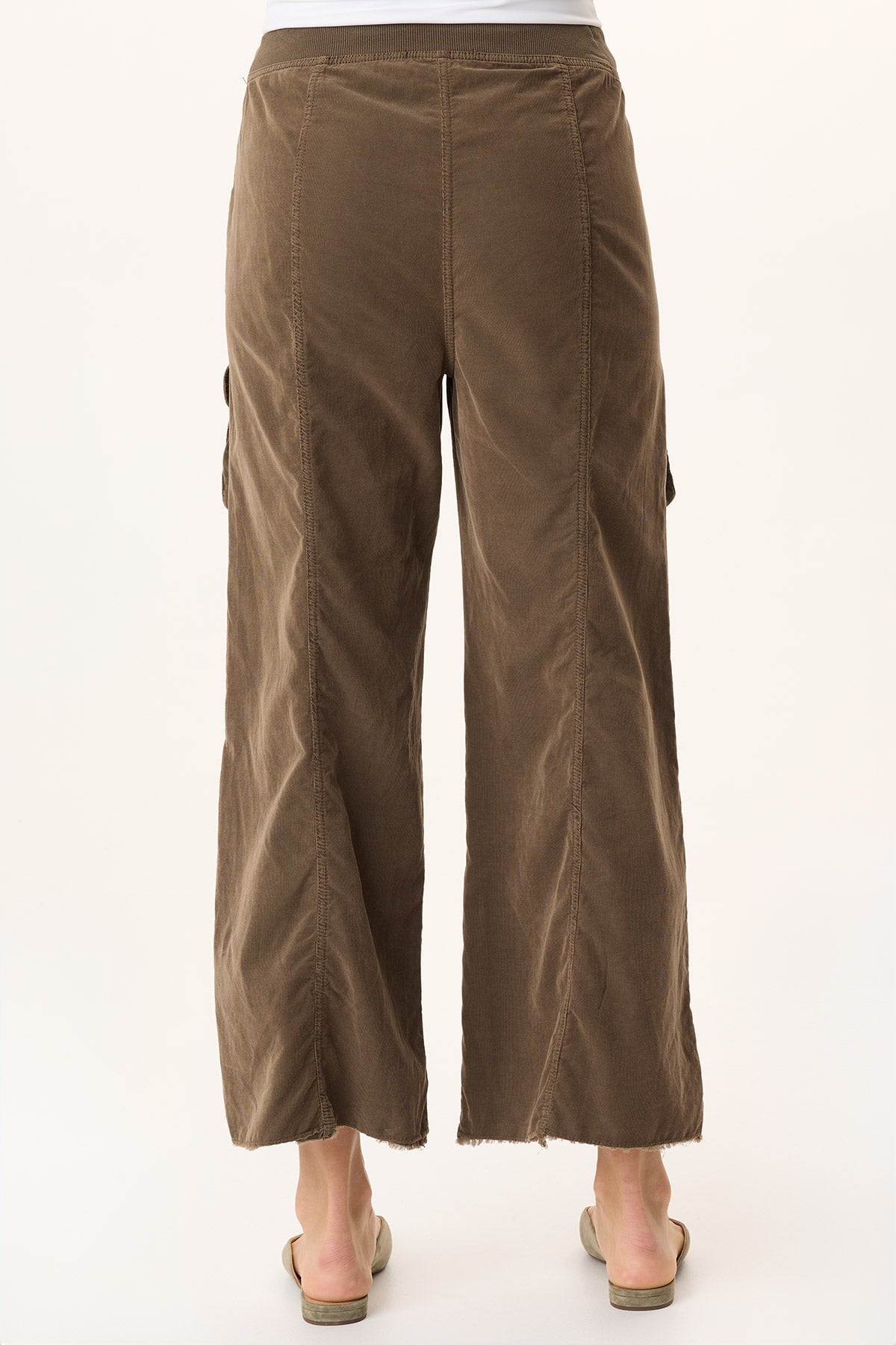 Heta Wide-Leg Corduroy Cargo Pant Oak Creek Pigment - XCVI