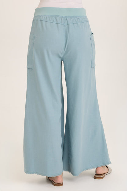 Wearables Desoto Lightweight Twill Ultra-Flare Wide Leg Pant Ocean Front - XCVI