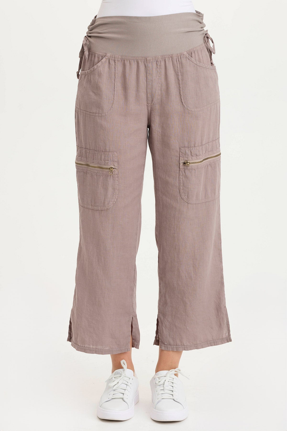 Amica High-Waisted Relaxed Cargo Pant Poppy Seed - XCVI