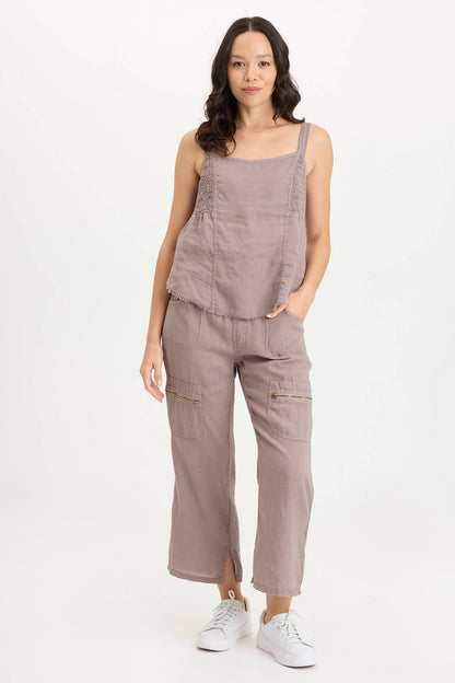 Amica High-Waisted Relaxed Cargo Pant Poppy Seed - XCVI
