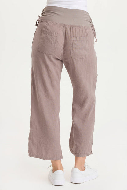 Amica High-Waisted Relaxed Cargo Pant Poppy Seed - XCVI