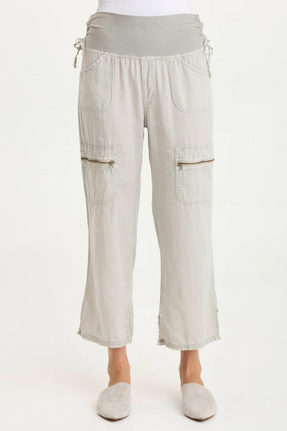 Amica High-Waisted Relaxed Cargo Pant Whitecap Pigment - XCVI