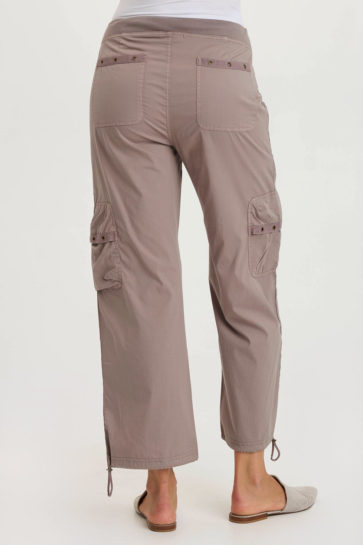 Langley Poplin Cinched Relaxed Fit Cargo Pant Poppy Seed - XCVI