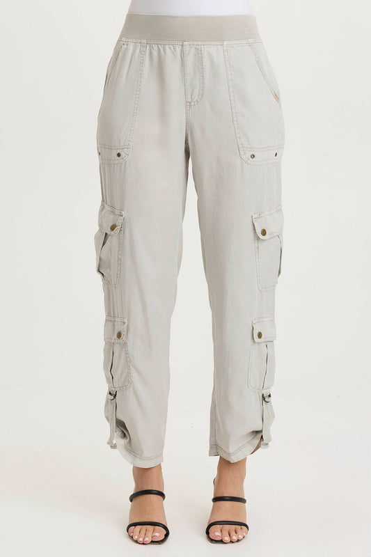 Lowe Twill Tabbed Hem Cargo Pant Whitecap Pigment - XCVI