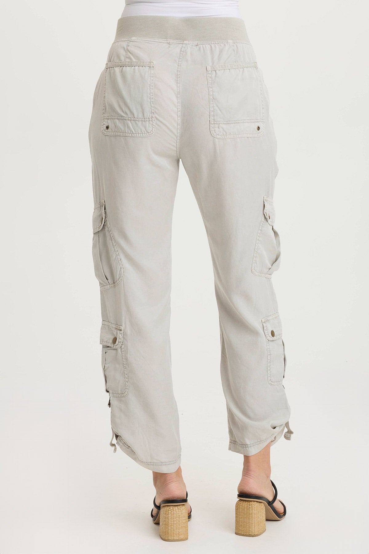 Lowe Twill Tabbed Hem Cargo Pant Whitecap Pigment - XCVI