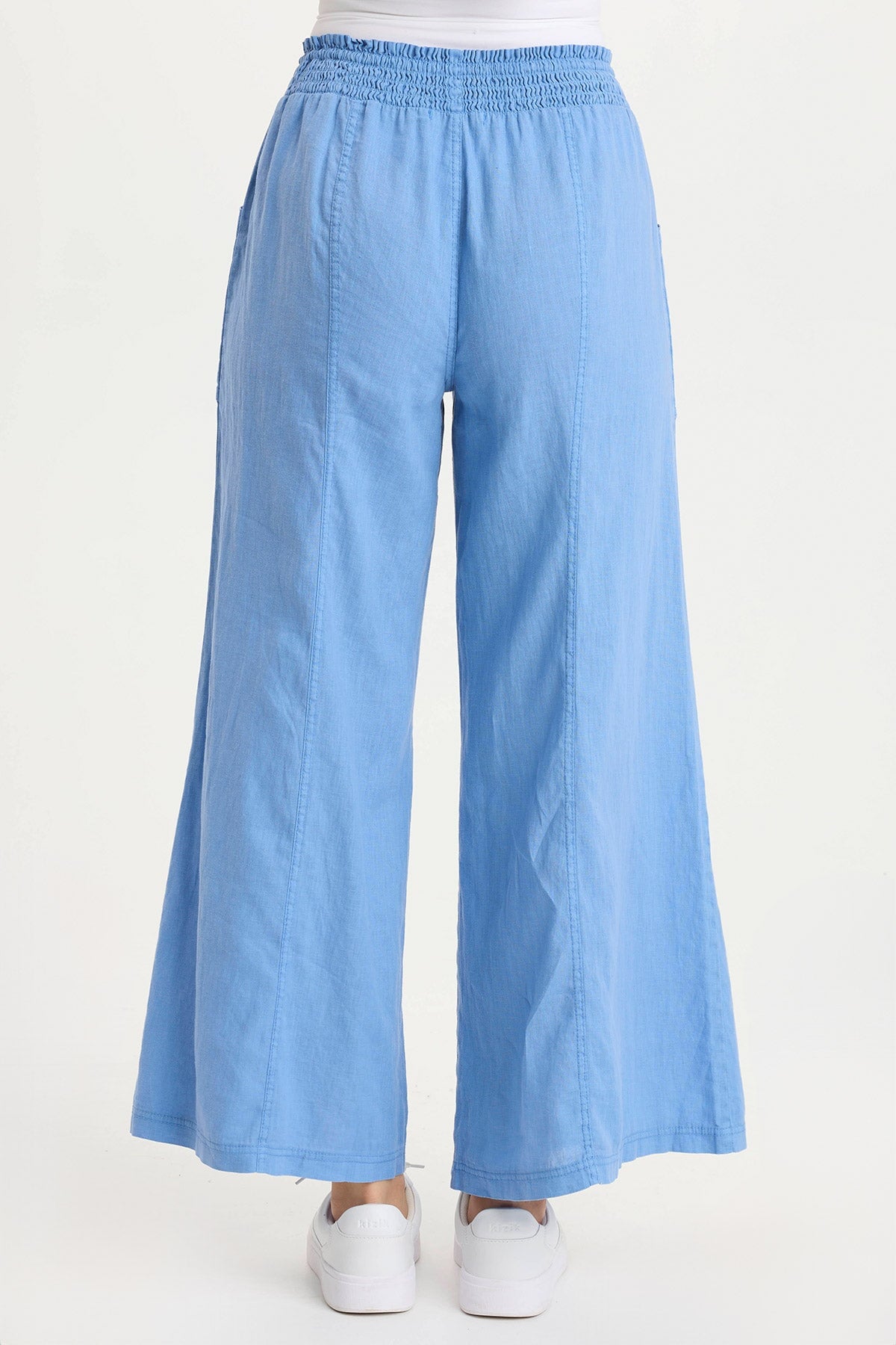 Pia Effortless Linen Wide-Leg Pant Shasta Lake - XCVI