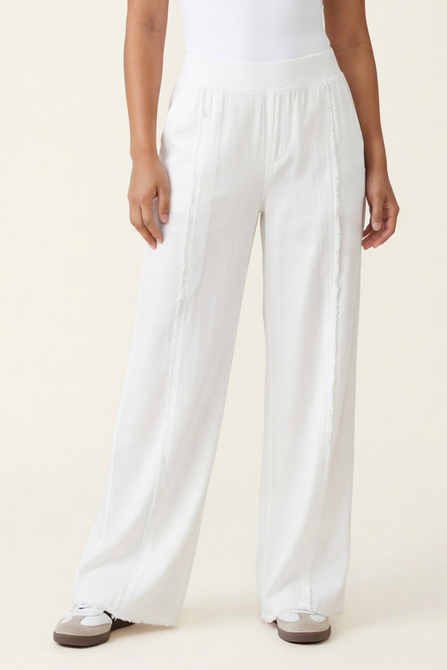 Twill Beach Trouser White - XCVI