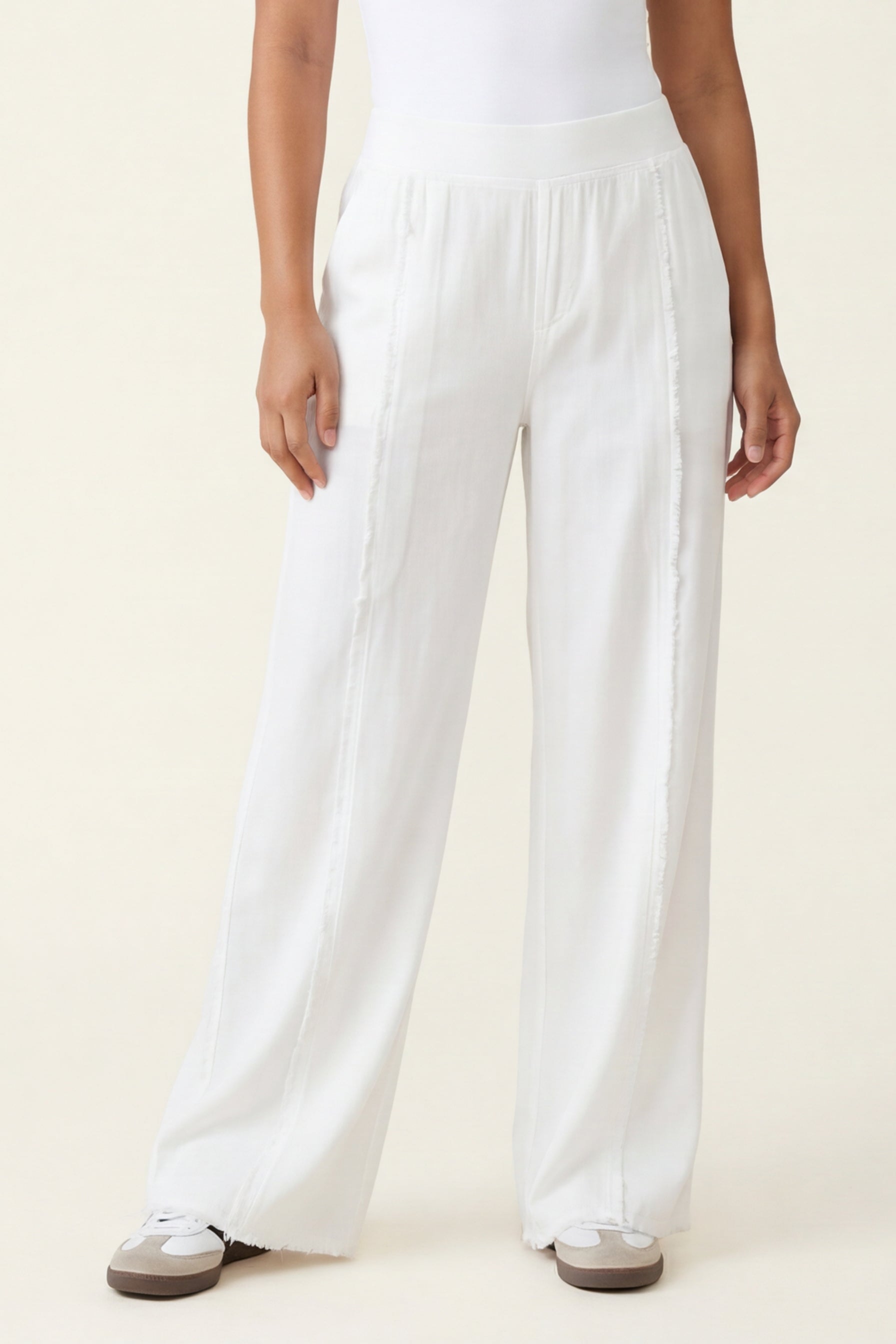 Twill Beach Trouser White - XCVI