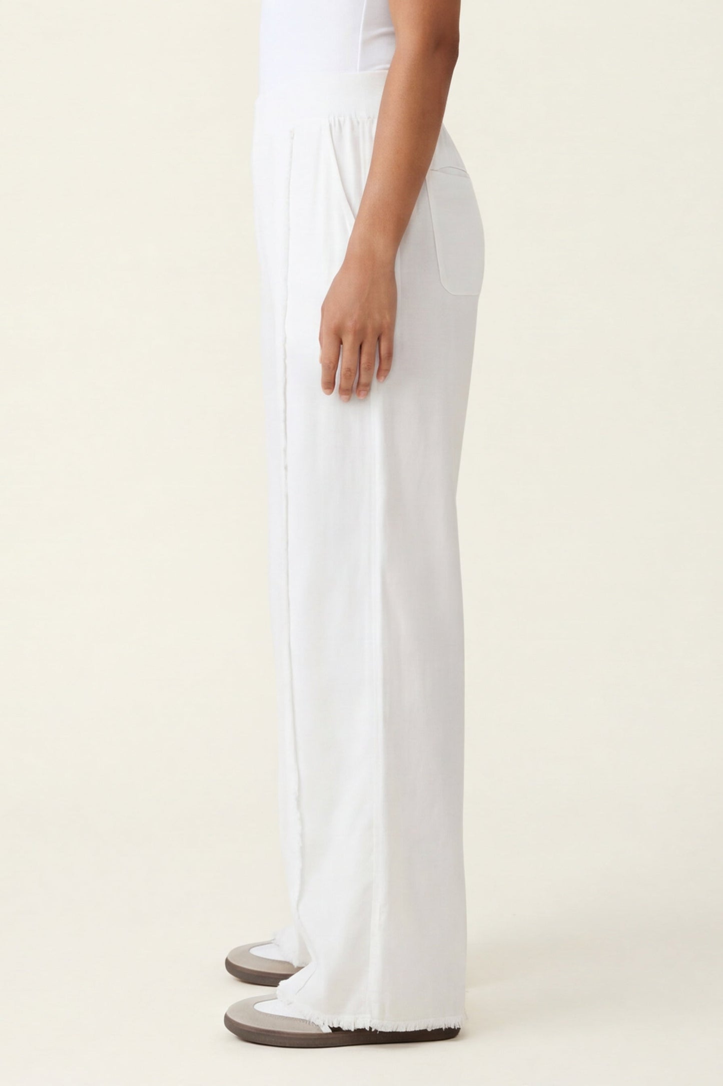 Twill Beach Trouser White - XCVI