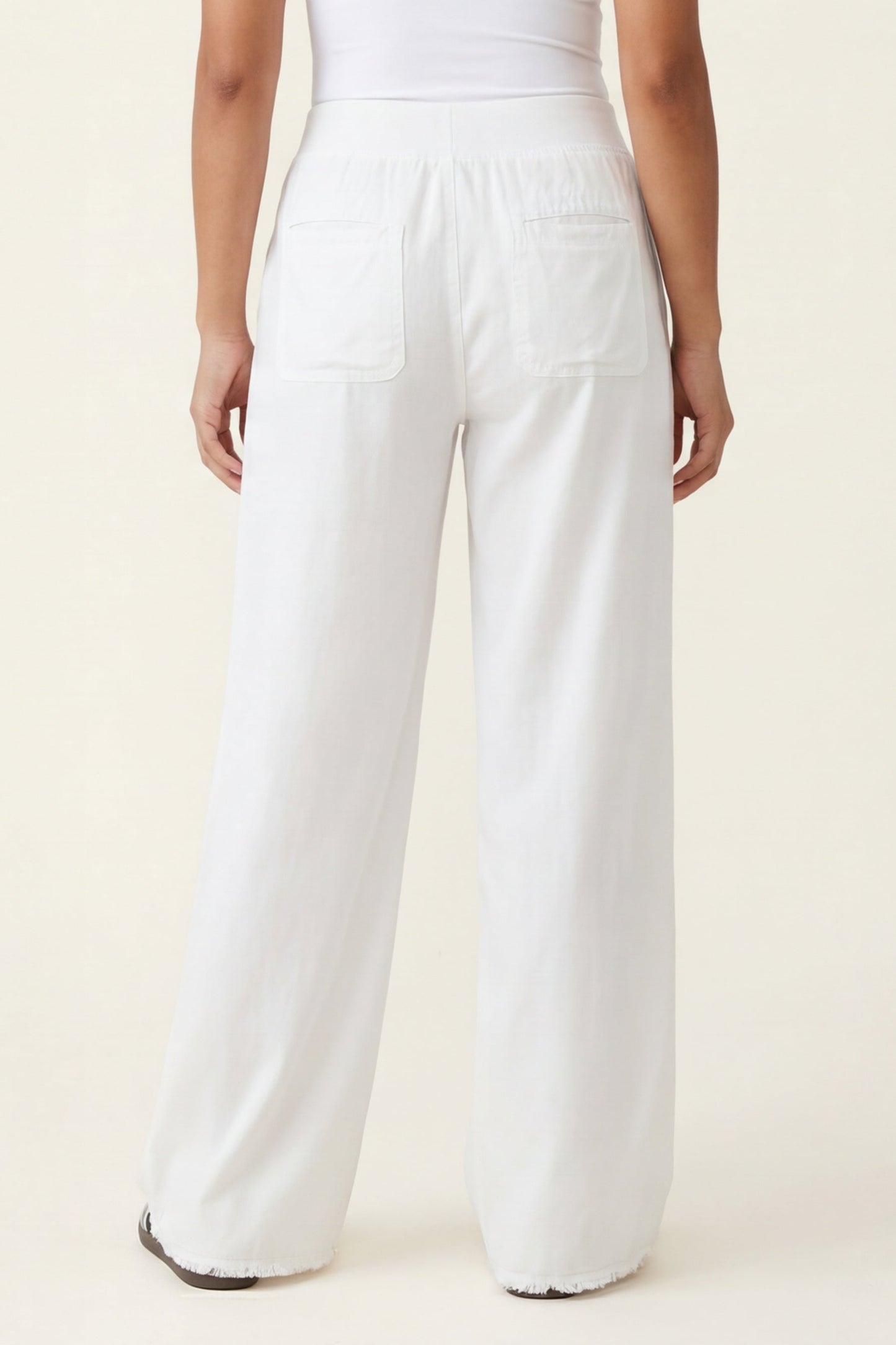 Twill Beach Trouser White - XCVI