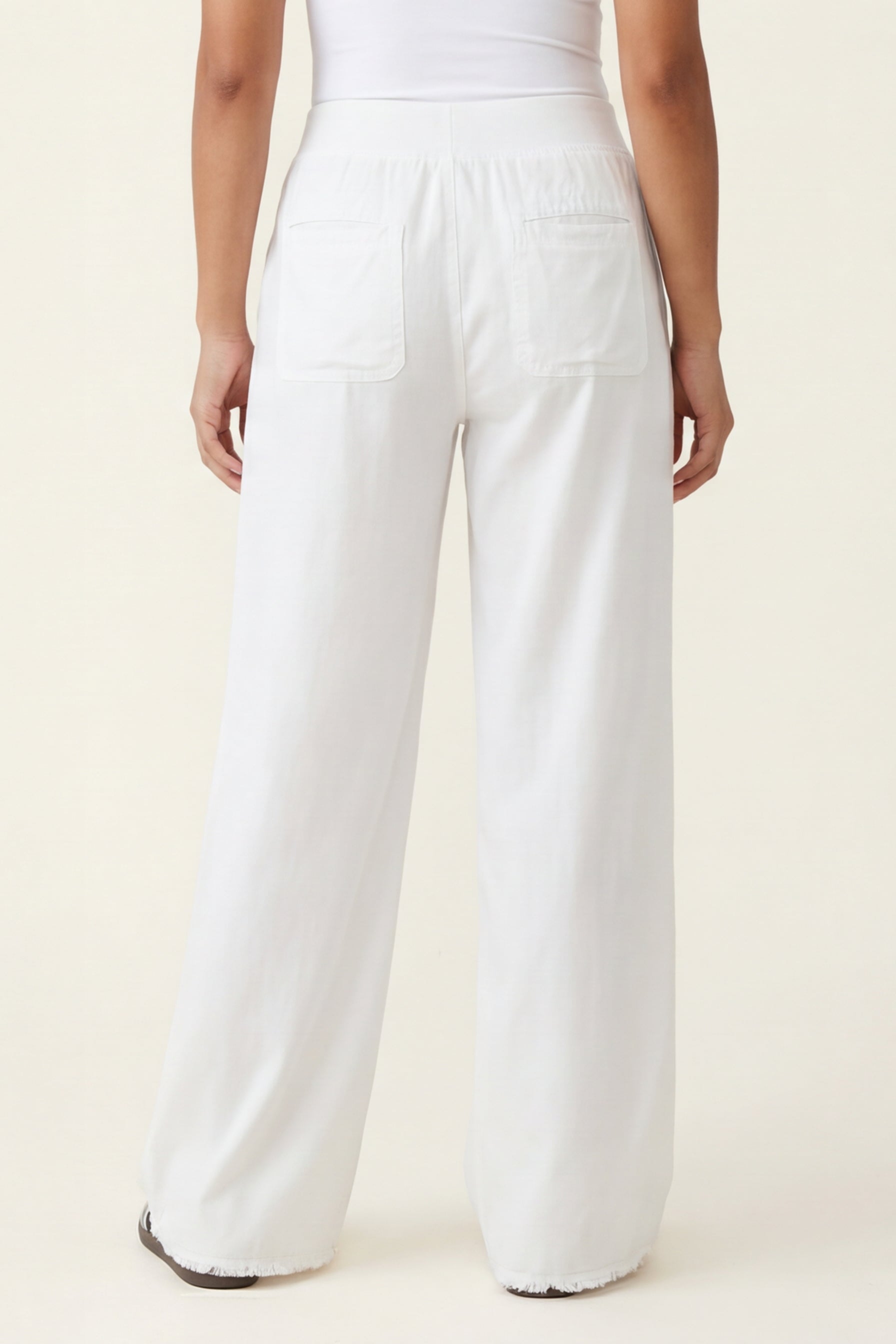 Twill Beach Trouser White - XCVI