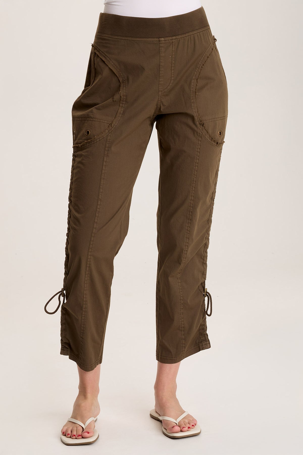 Otish Slim Poplin Crop Westgate Pigment - XCVI